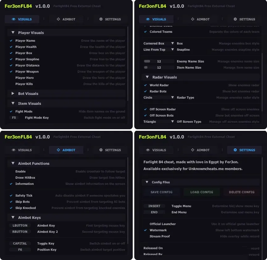 远光84 Farlight 84·Fer3on免费自瞄透视雷达 v1.2-空域资源网