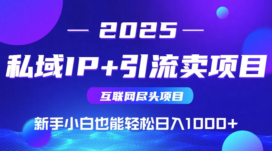 私域IP+卖项目,普通人小白也能轻松实现日入1000+-空域资源网