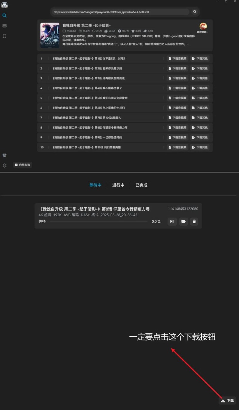 B站4K随便下这工具真行 支持大会员阿晔出山-空域资源网