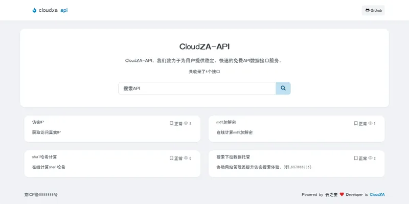 CloudZA(开源API接口管理系统源码)-空域资源网