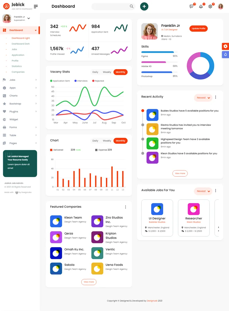 Bootstrap大气OA系统后台管理模板-空域资源网