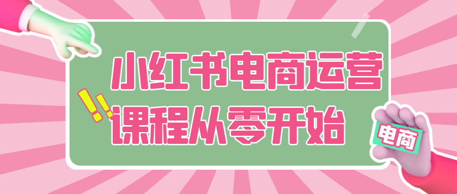 小红书电商运营课程从零开始-空域资源网