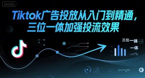 Tiktok广告投放从入门到精通，三位一体加强投流效果-空域资源网