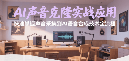 AI声音克隆实战应用，快速掌握声音采集到AI语音合成技术全流程-空域资源网
