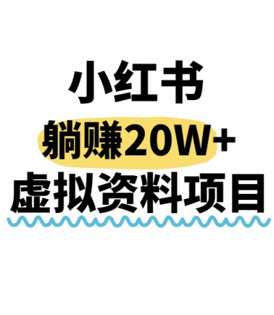 小红书操作虚拟资料，搬运工模式躺挣20W+，互联网的低成本路子！-空域资源网