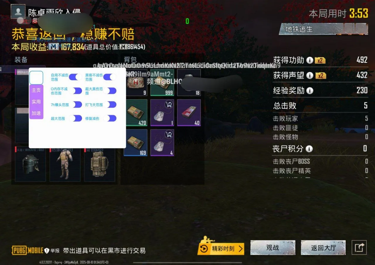 PUBG国体·冰冷公益多功能脚本 v1.0-空域资源网