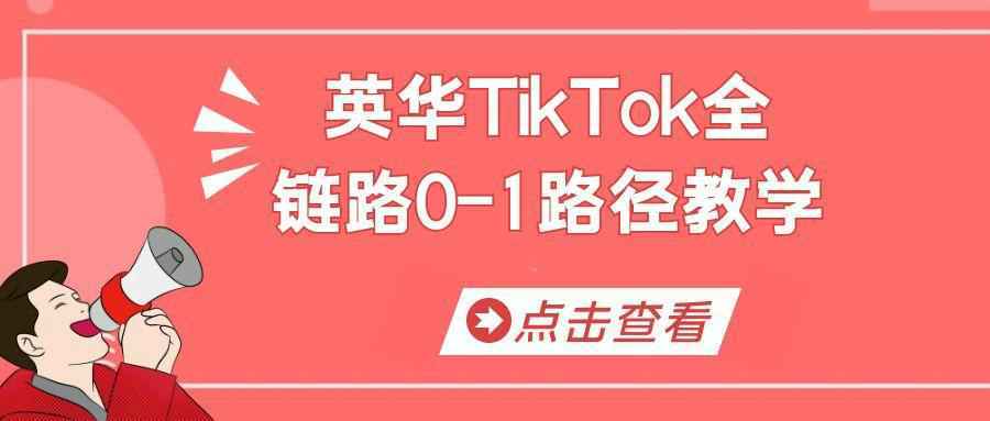 英华TikTok全链路0-1路径教学-空域资源网