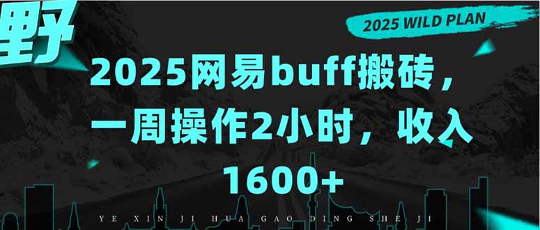 2025网易buff搬砖，一周操作2小时，收入1600+-空域资源网
