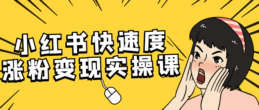 小红书快速度涨粉变现实操课-空域资源网