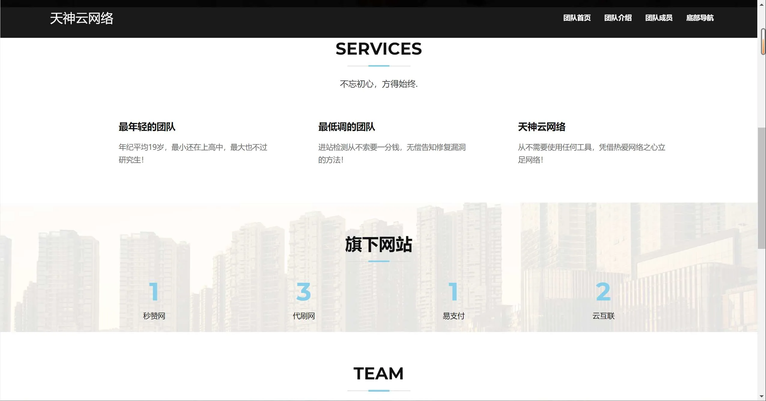 网络科技团队源码+查询成员+后台 源码-空域资源网