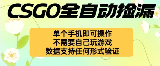 自动挂G捡漏，不用自己挂G不用玩游戏，一个手机即可操作，新手小白轻松月入1W+【揭秘】-空域资源网