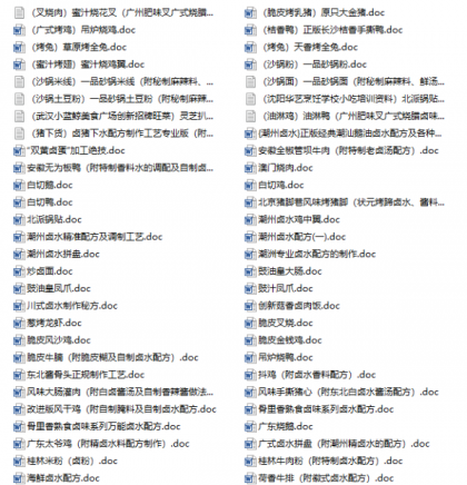 [卤味大全]集齐了全国热门卤味小吃核心技术，配方全解析精准到克-空域资源网