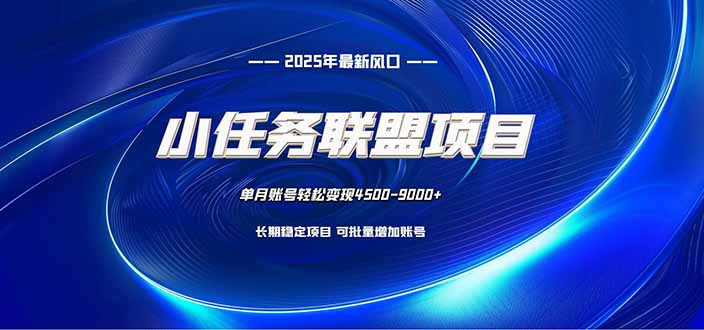 小任务联盟项目：一台电脑每天只需10分钟，轻松简单稳定-空域资源网