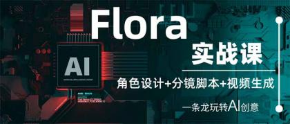Flora实战演练课：角色设计 分镜脚本 视频生成，一条龙轻松玩AI艺术创意-空域资源网