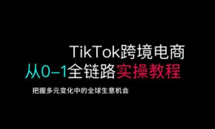 TikTok跨境电子商务从0-1全链路营销多方位实际操作实例教程,掌握多元化发展中全球买卖机遇-颜夕资源网-第12张图片 TikTok跨境电子商务从0-1全链路营销多方位实际操作实例教程,掌握多元化发展中全球买卖机遇-颜夕资源网-第12张图片