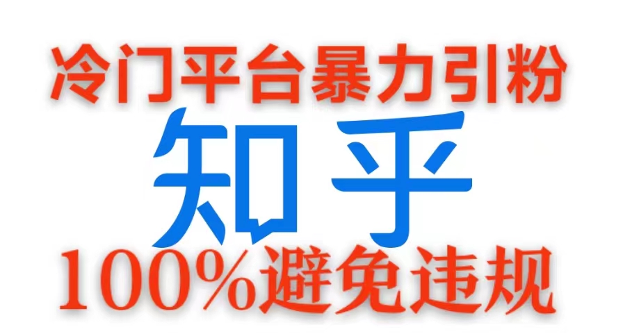 冷门平台暴力引流，日引100+创业粉，0成本100%避免违规的玩法-空域资源网