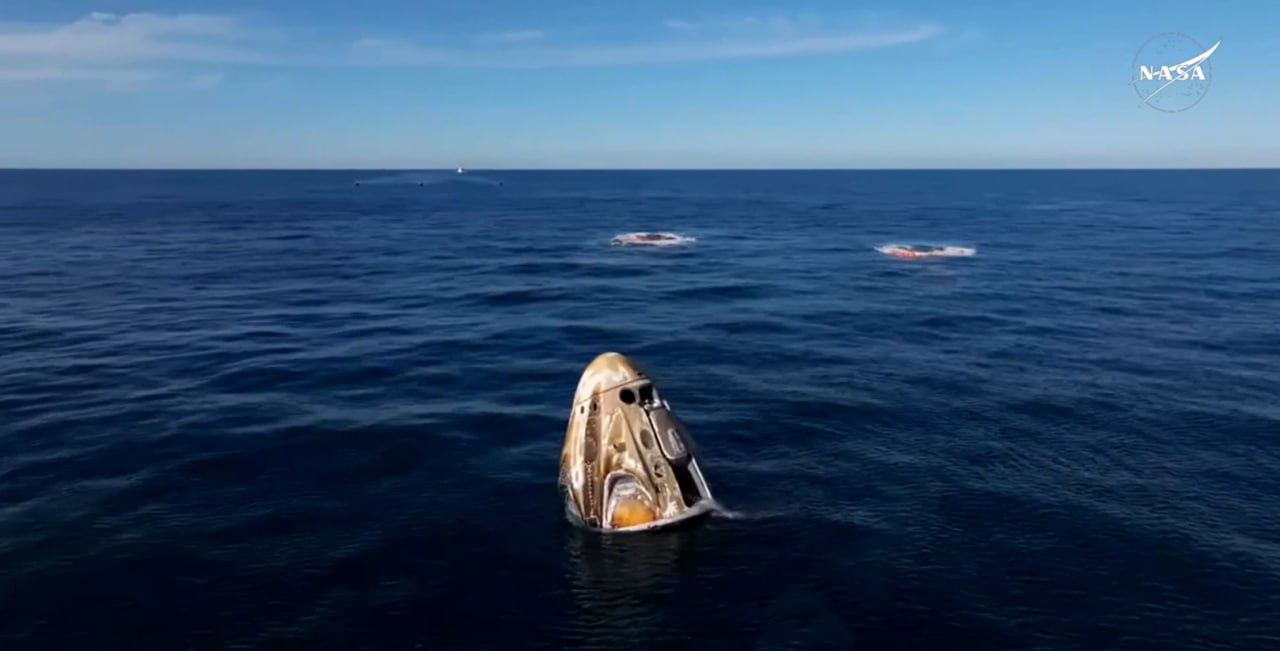 NASA滞留宇航员成功返回地球-空域资源网